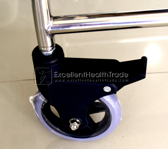 00597: รถเข็นนั่งถ่ายล้อเล็กสแตนเลส (Commode wheelchair)