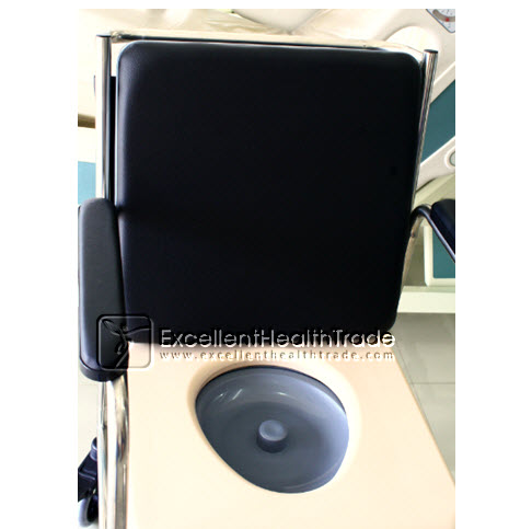 00597: รถเข็นนั่งถ่ายล้อเล็กสแตนเลส (Commode wheelchair)