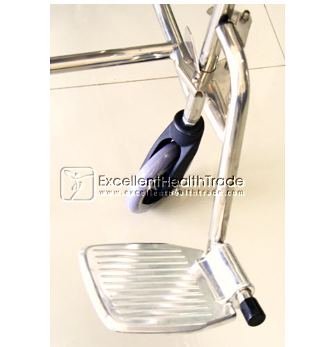 00597: รถเข็นนั่งถ่ายล้อเล็กสแตนเลส (Commode wheelchair)
