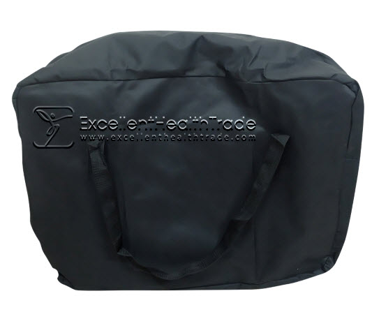 00658: รถเข็นพกพาล้อหนา - พร้อมกระเป๋า (Portable Alloy Wheelchair KIMBER) (WS-01) - น้ำเงิน