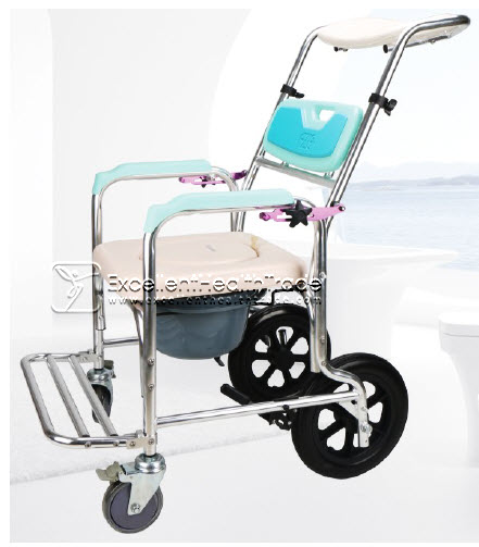 00689: รถเข็นนั่งถ่ายอาบน้ำ - ปรับเอนสระผม (ฺBath and commode chair - lay down and hair wash)