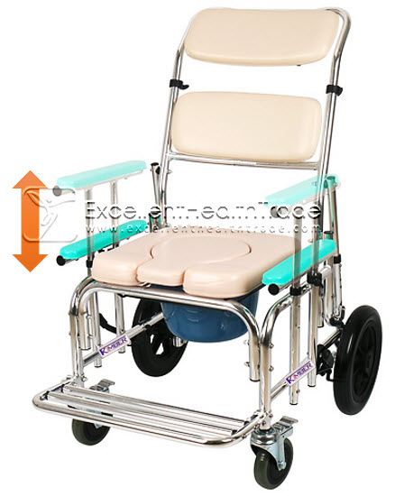 00693: รถเข็นนั่งถ่ายอาบน้ำ - เอนนอนสระผม 3 in 1 (ฺCommode bath 3 in 1 chair)