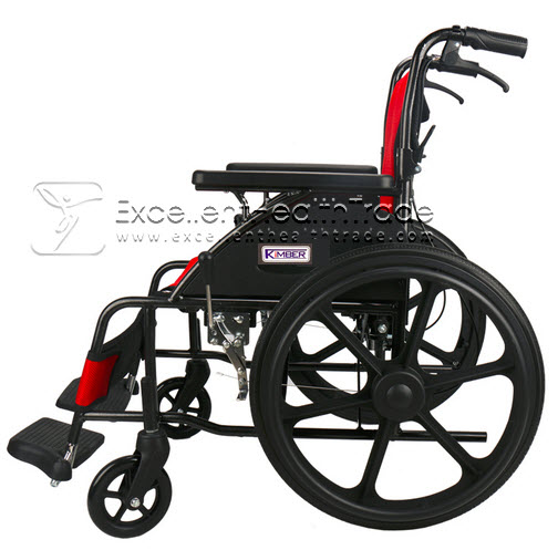 00702: รถเข็นรับน้ำหนักเยอะ 120 kg (Kimber WZ-25) - Red black